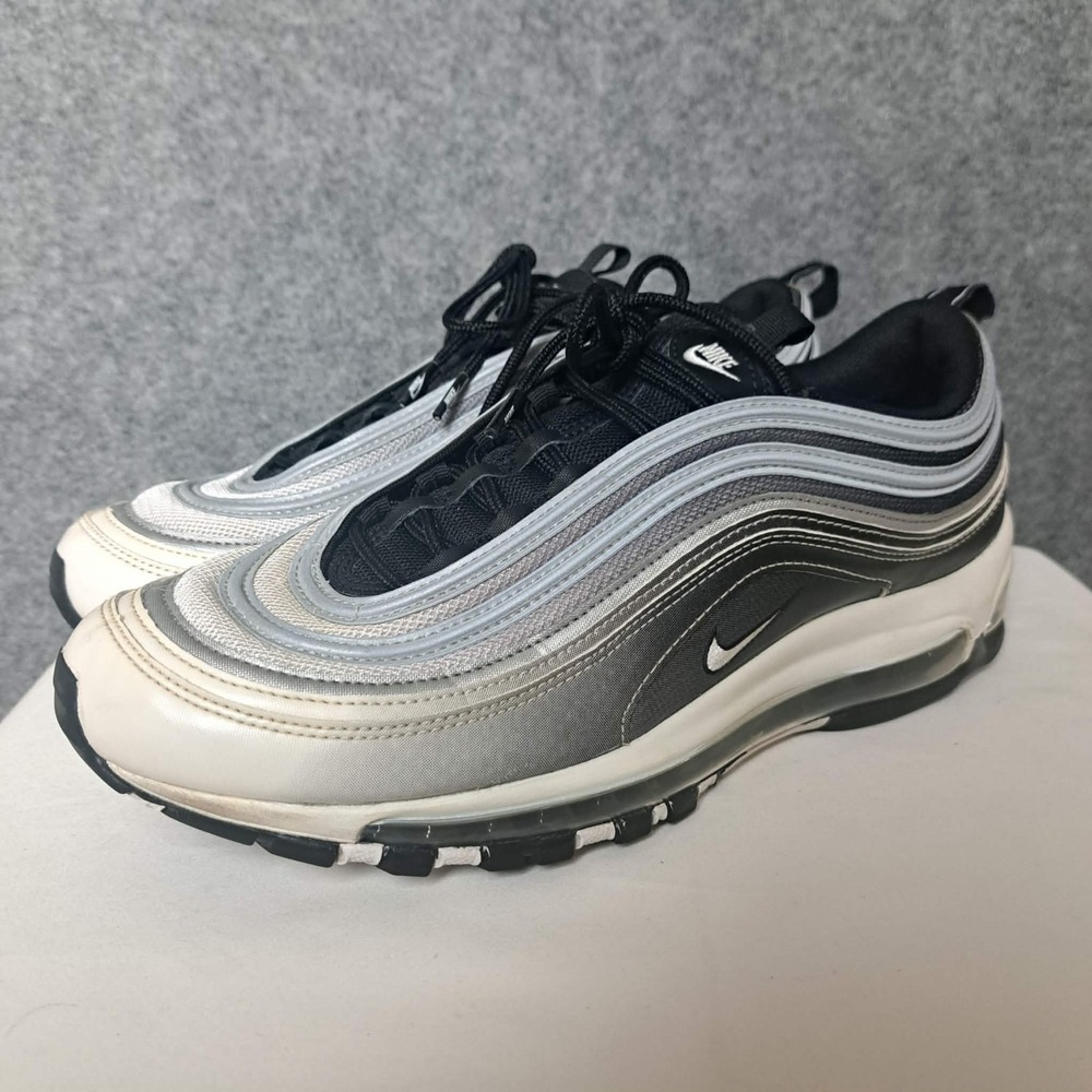Nike‎ Air Max 97 Shoes Mens Size 10 Silver Black Running Sneakers 921826-016